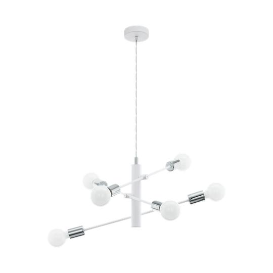 Gradoli 6 ceiling light (valkoinen)