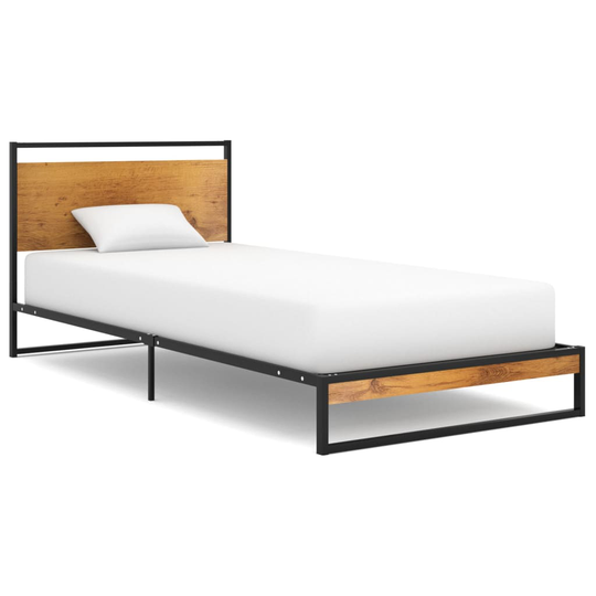 vidaXL Sängynrunko metalli 90x200 cm