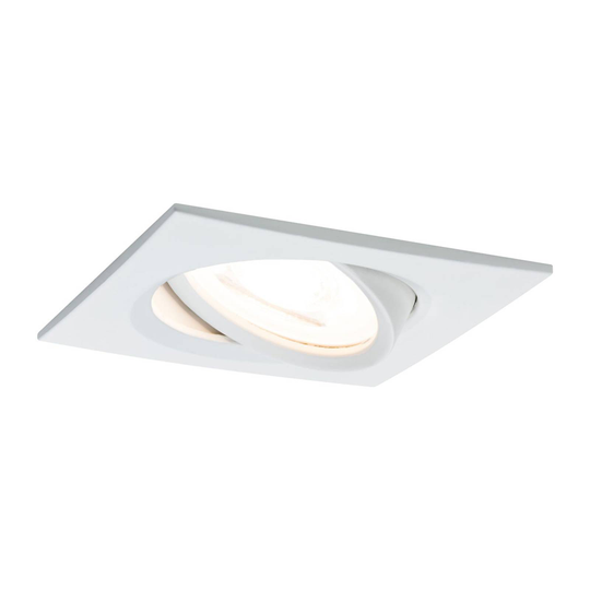 Paulmann LED-spotti Nova Coin kulmikas valkoinen