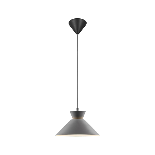 Dial-riippuvalo, metallivarjostin, harmaa Ø 25 cm