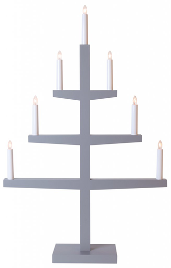 Tripp 7L tree candlestick grey (harmaa)
