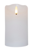 Pöytäkynttilä Flamme Rustic LED 12,5 cm Valkoinen