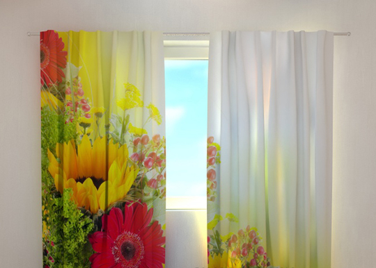 Puolipimentävä verho GERBERAS 240x220 cm