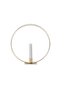 CANDLE RING pöytäkoriste, jossa LED-valo Messinginvärinen
