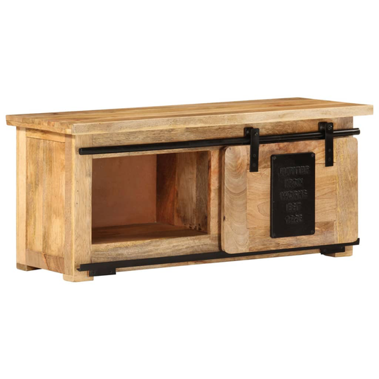 vidaXL TV-taso 90x35x40 cm täysi mangopuu