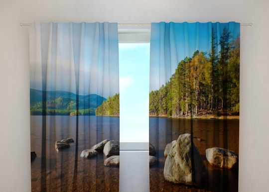 Pimentävä verho LAKE 2, 240x220 cm