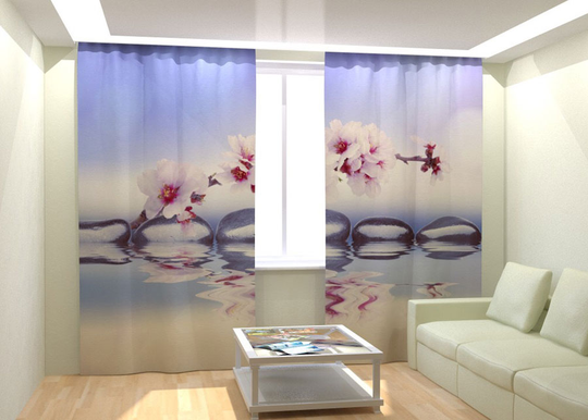 Kuvaverhot PLUM FLOWERS 300x260 cm