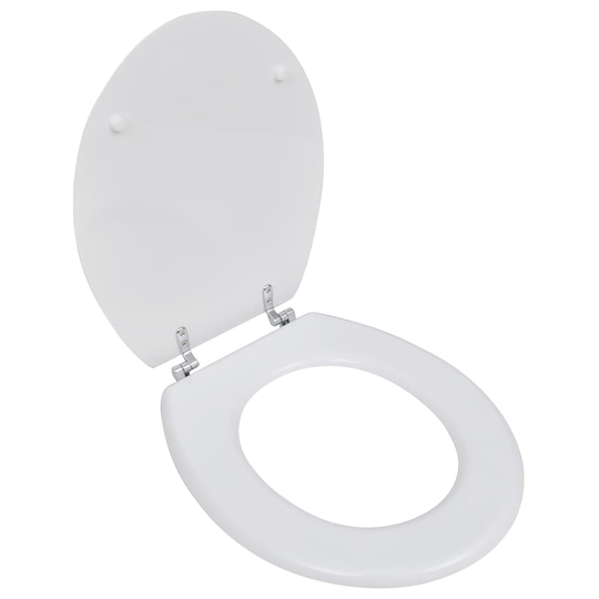 vidaXL WC-istuin MDF yksinkertainen muotoilu valkoinen