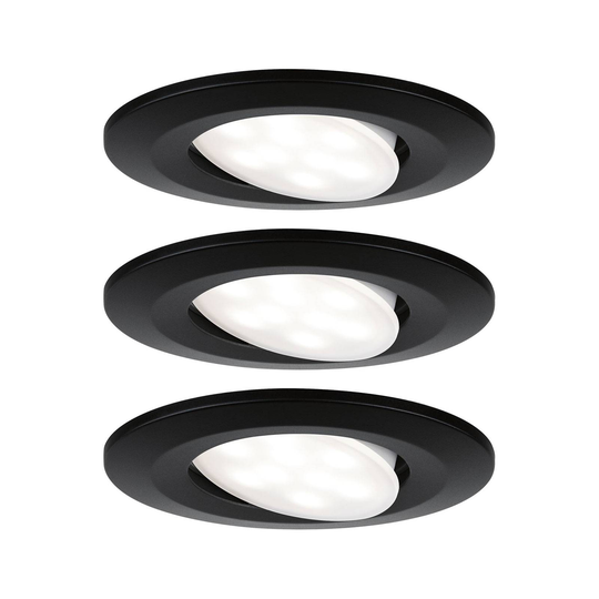 Paulmann Calla kääntyvä on/off Ø9cm 840 musta 3x