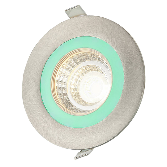 Lindby Noor LED-uppokohdevalaisin RGBW, nikkeli