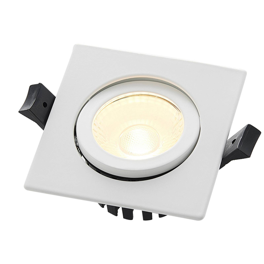 Arcchio Dacio-LED-alasvalo kulmikas 36° IP65, 8,2W
