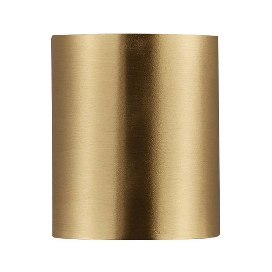 LED-ulkoseinälamppu Canto 2, 10 cm, messinki