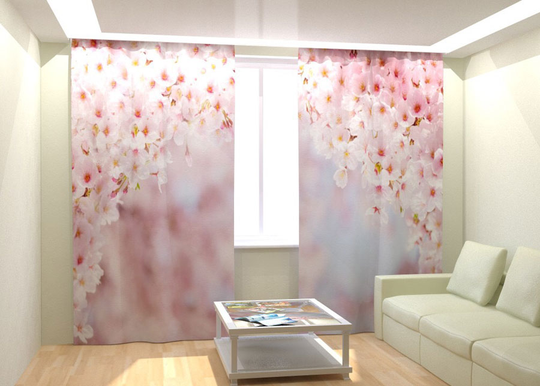 Kuvaverhot PINK SAKURA 300x260 cm
