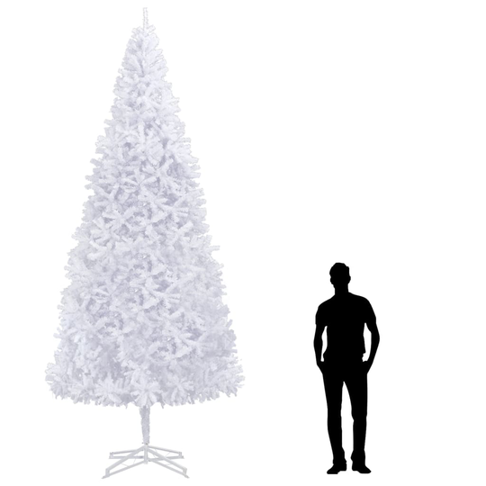 vidaXL Tekojoulukuusi 400 cm valkoinen