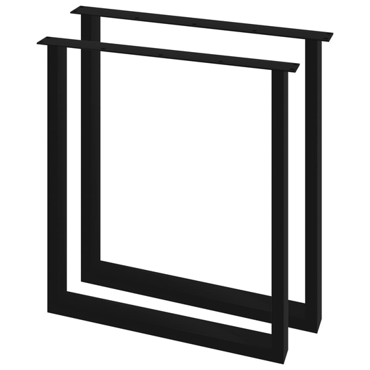vidaXL Ruokapöydän jalat 2 kpl O-runko 70x72 cm