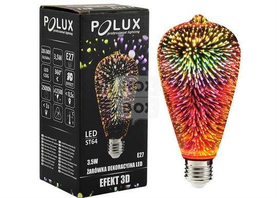 LED POLUX 3D sähkölamppu 3,5 W