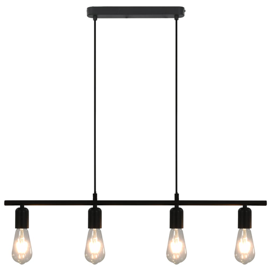 vidaXL Kattovalaisin musta 80 cm E27