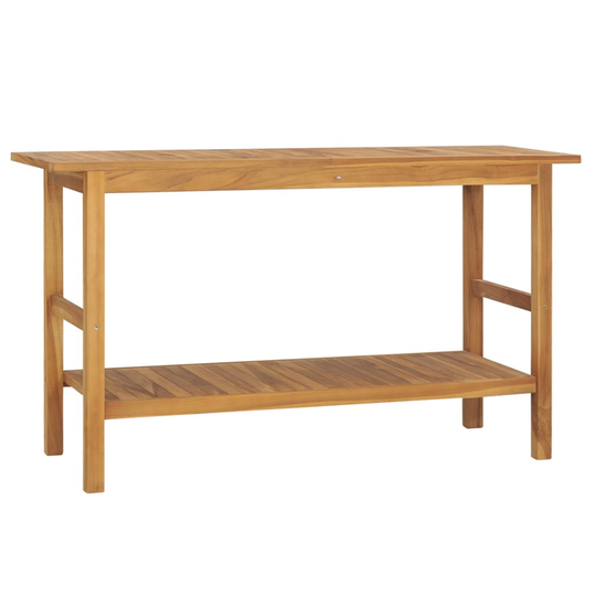 vidaXL Kylpyhuoneen allaskaappi täysi tiikki 132x45x75 cm