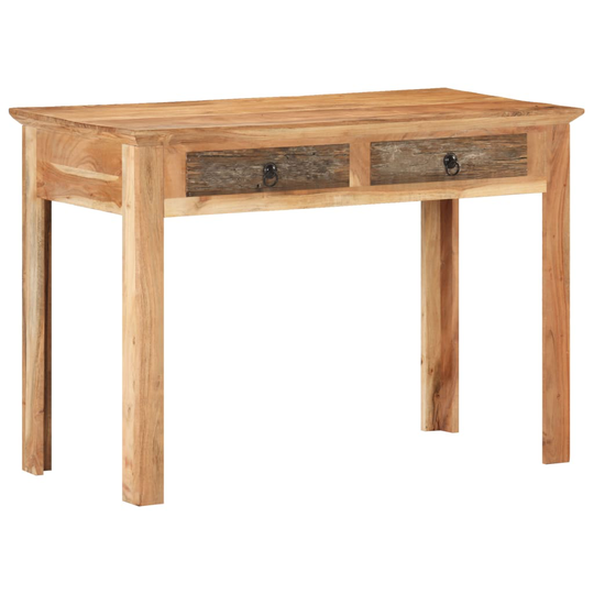 vidaXL Työpöytä 110x50x75 cm kierrätetty täyspuu