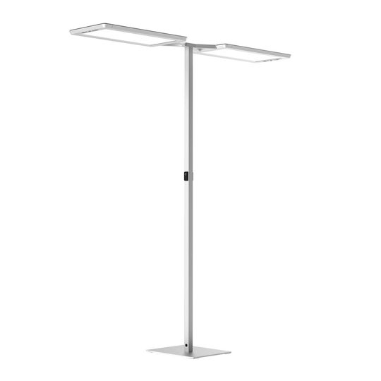 LED-lattiavalaisin Yara.double 4000K LTX, hopea