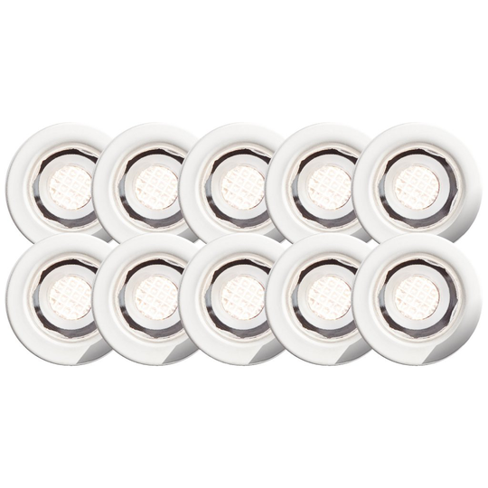 Cosa 15 LED cold white (10pcs) (Harjattua terästä)