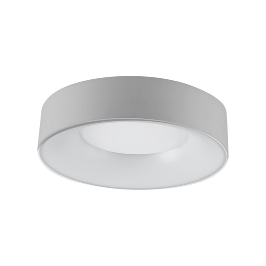 LED-kattovalaisin Sauro, Ø 30 cm, hopea